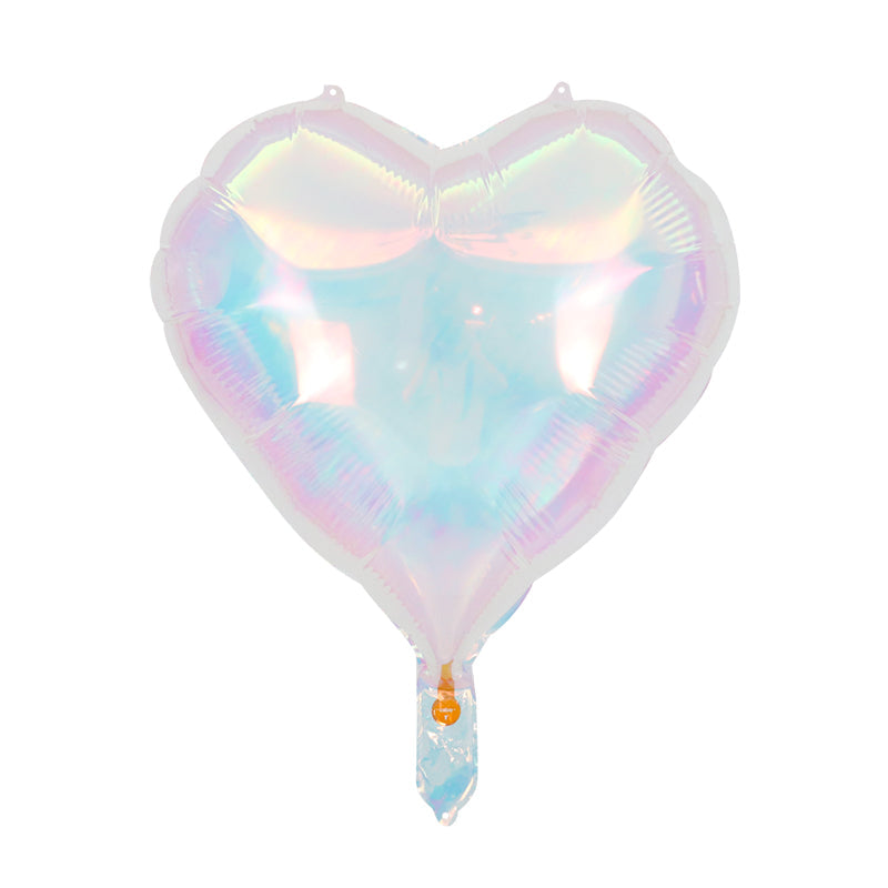 18” Pearl Lustrous Iridescent Heart Balloon