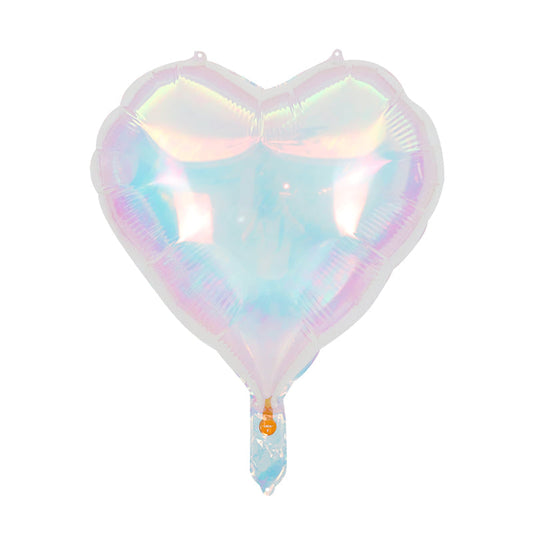 18” Pearl Lustrous Iridescent Heart Balloon