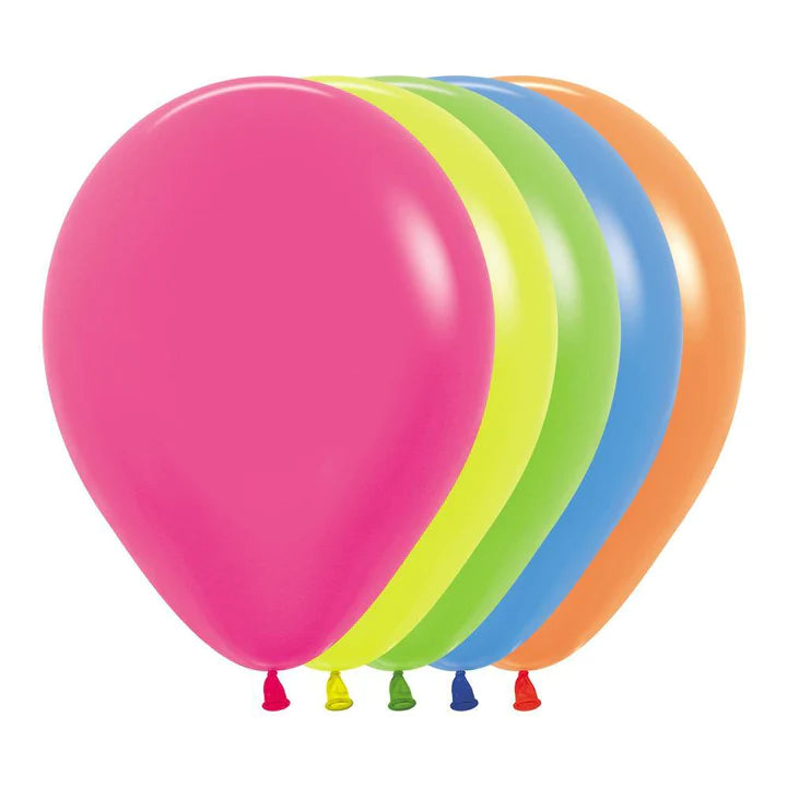ROUND LATEX BALLOON NEON ASSORMENT