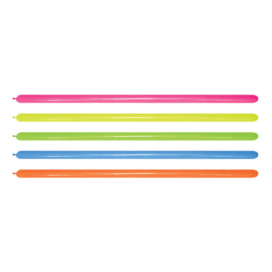 TUBE LATEX BALLOON NEON ASSORMENT