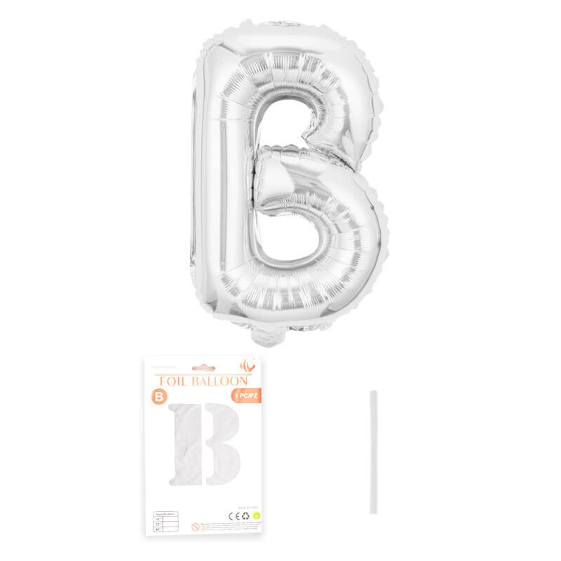 16″ Aluminum Foil Letter Balloon Silver