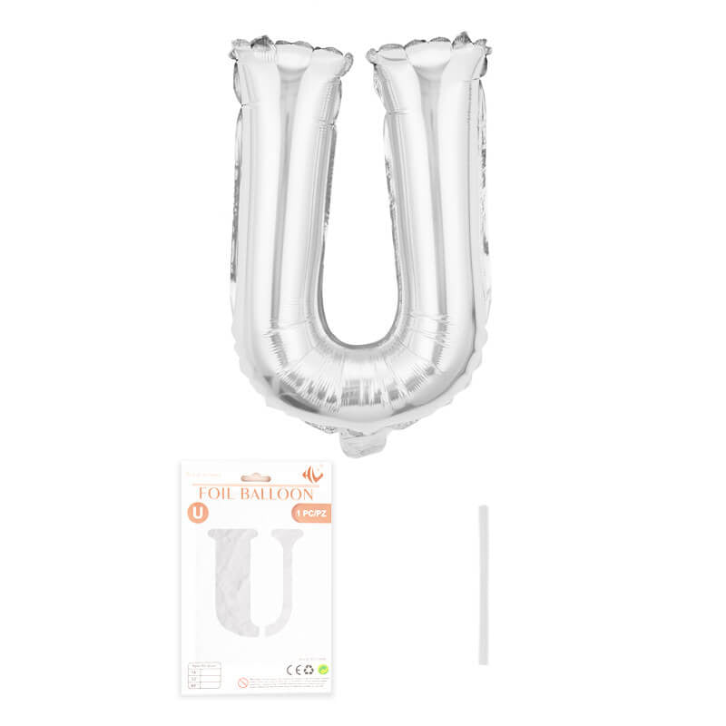 16″ Aluminum Foil Letter Balloon Silver
