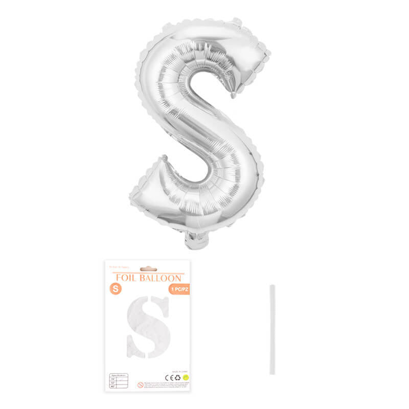 16″ Aluminum Foil Letter Balloon Silver