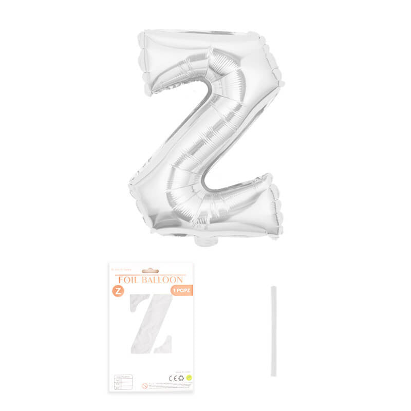 16″ Aluminum Foil Letter Balloon Silver