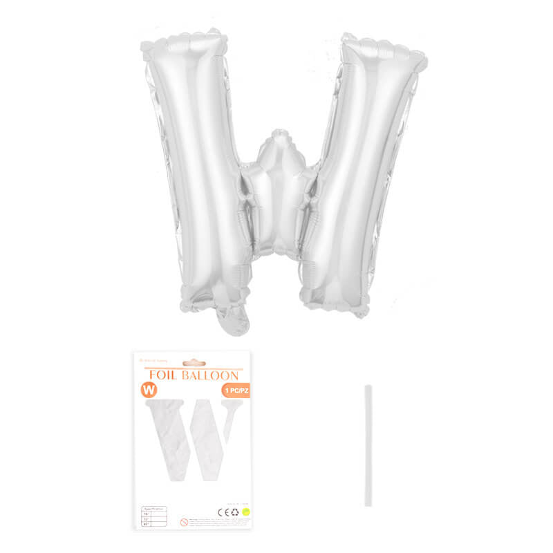 16″ Aluminum Foil Letter Balloon Silver