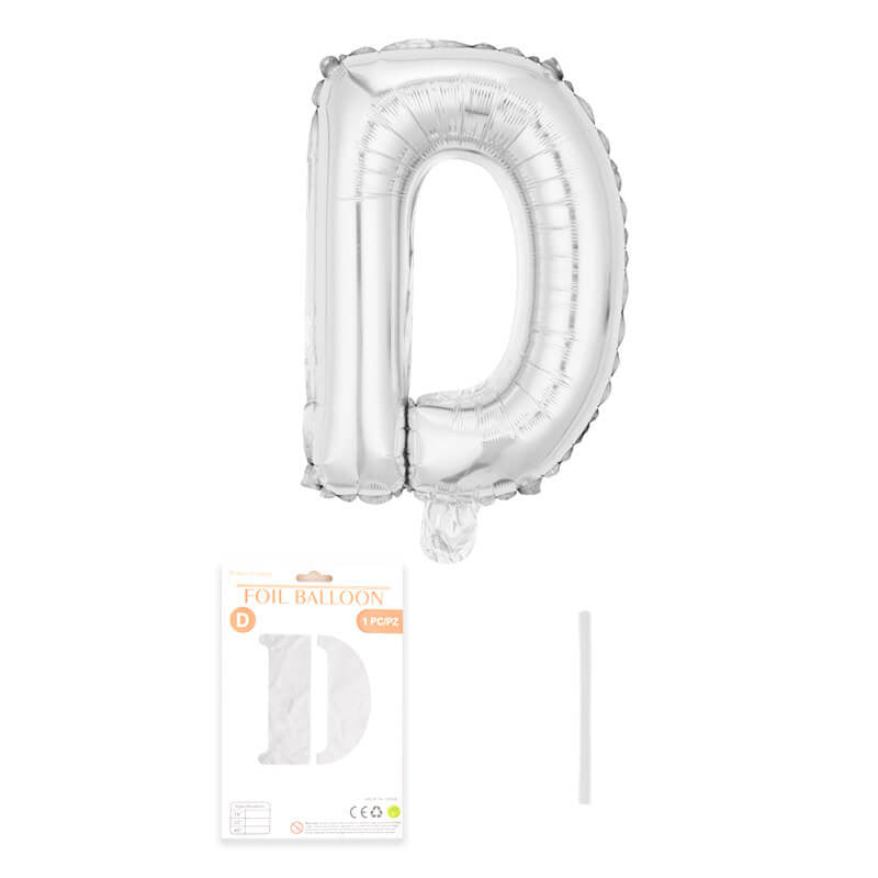 16″ Aluminum Foil Letter Balloon Silver