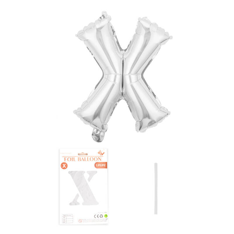 16″ Aluminum Foil Letter Balloon Silver