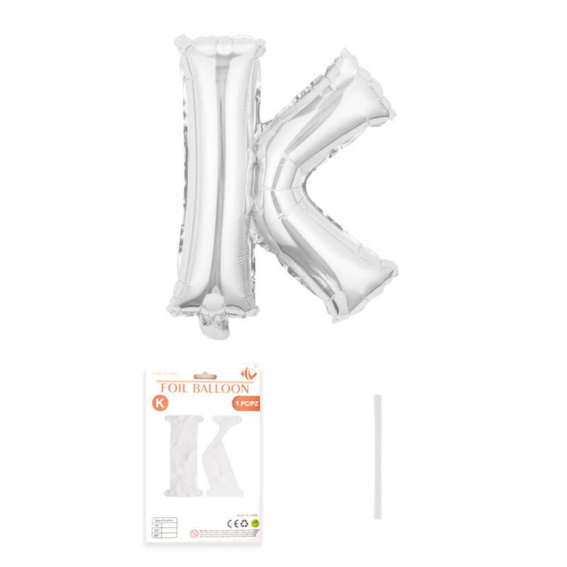 16″ Aluminum Foil Letter Balloon Silver
