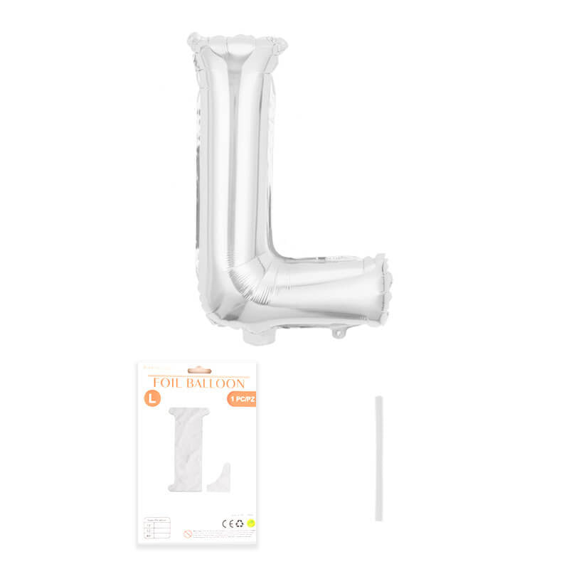 16″ Aluminum Foil Letter Balloon Silver