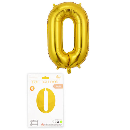 32″ Foil Number Gold