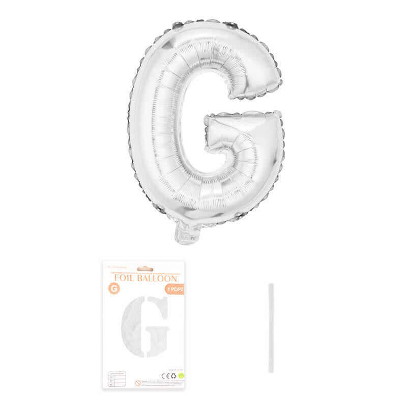 16″ Aluminum Foil Letter Balloon Silver