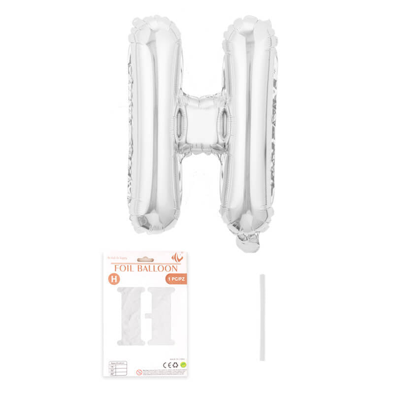 16″ Aluminum Foil Letter Balloon Silver