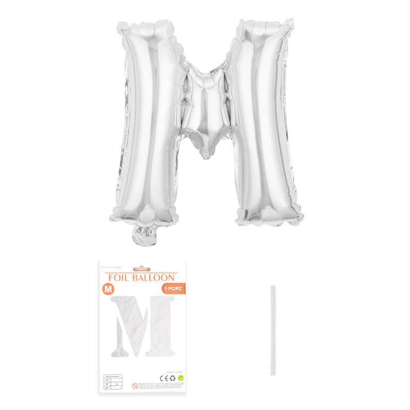 16″ Aluminum Foil Letter Balloon Silver
