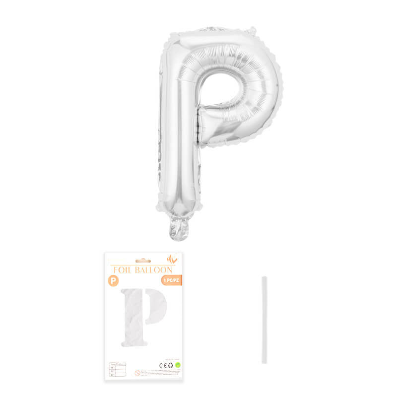 16″ Aluminum Foil Letter Balloon Silver