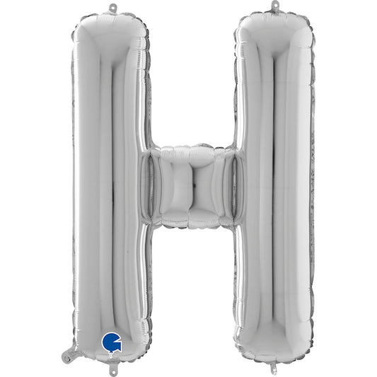 26” Silver Letter H