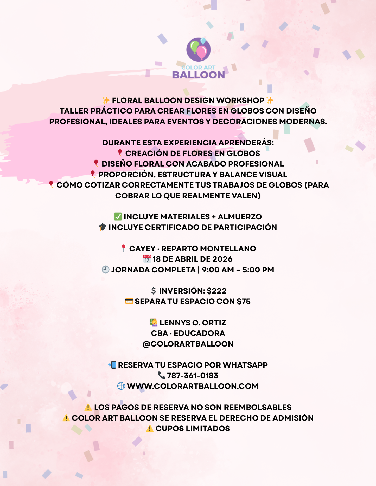 Separar Espacio Floral Balloon Design