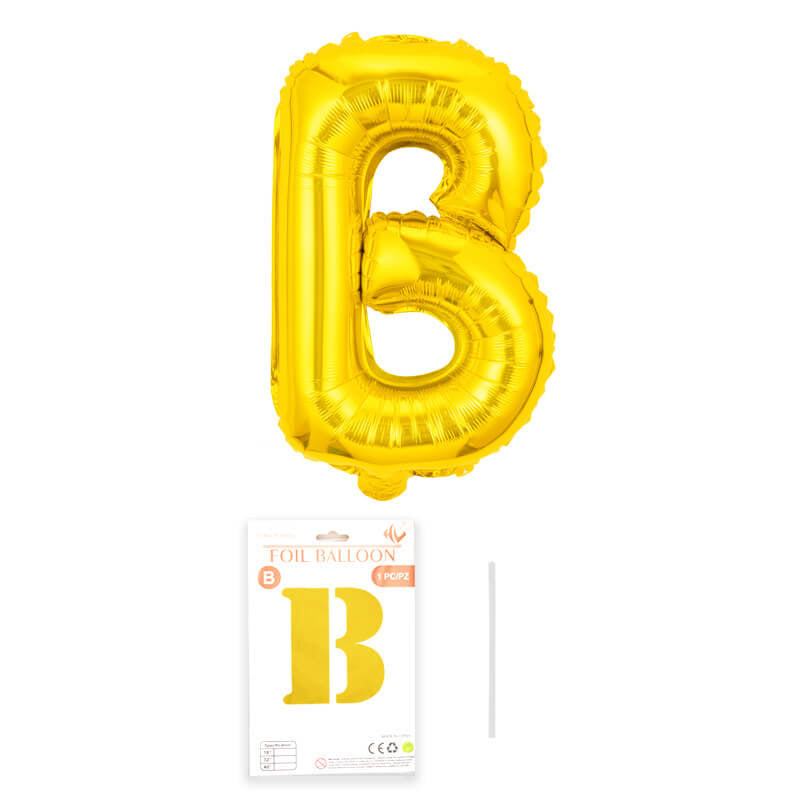 16″ Aluminum Foil Letter Balloon Gold