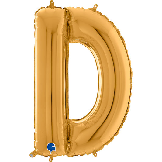 26” Gold Letter D