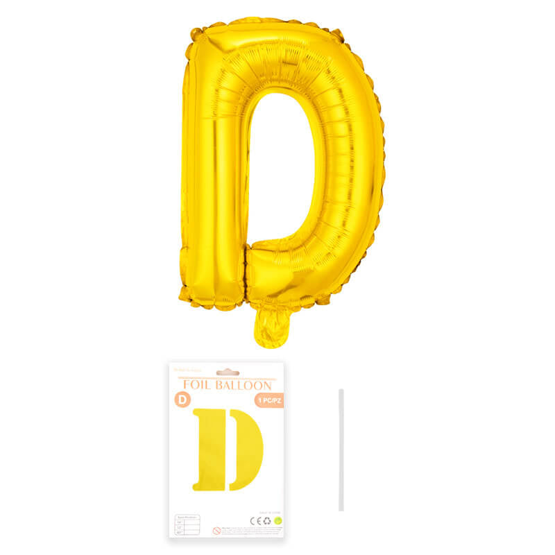 16″ Aluminum Foil Letter Balloon Gold