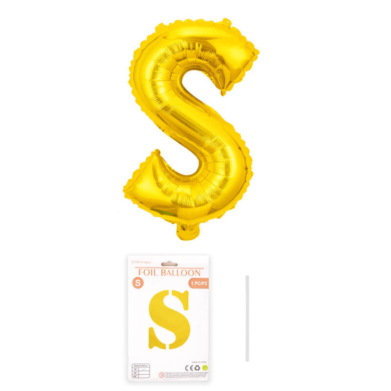 16″ Aluminum Foil Letter Balloon Gold