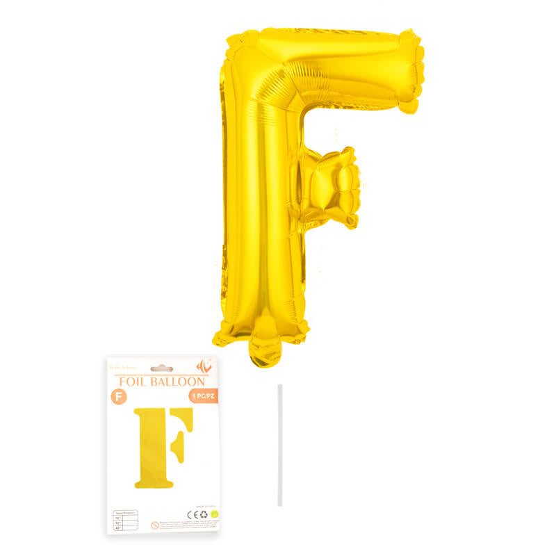 16″ Aluminum Foil Letter Balloon Gold