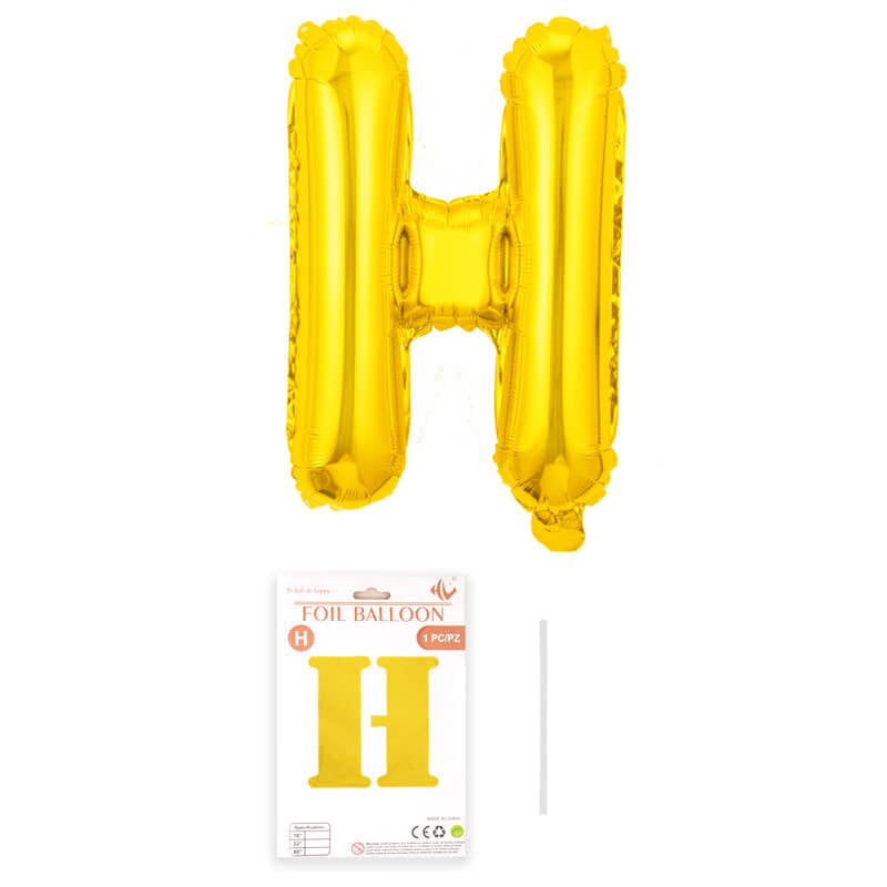 16″ Aluminum Foil Letter Balloon Gold