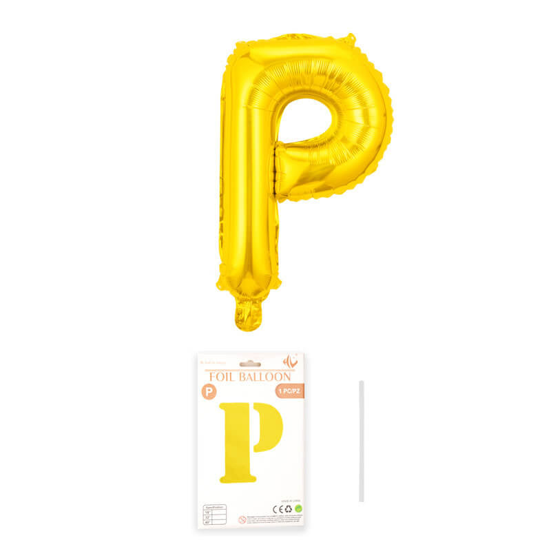 16″ Aluminum Foil Letter Balloon Gold