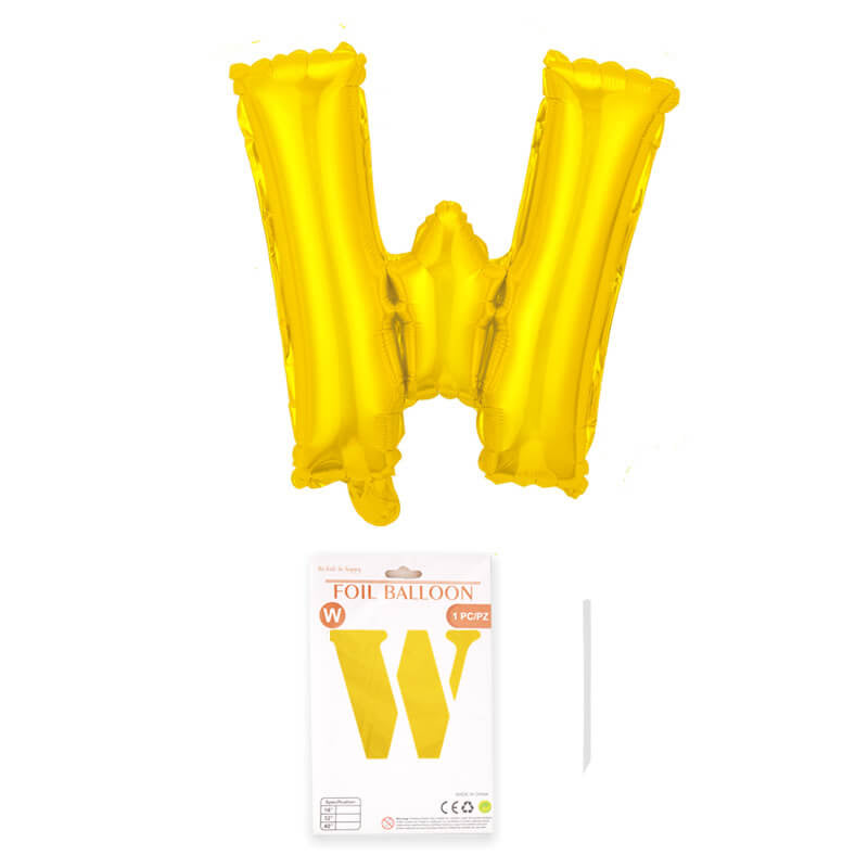 16″ Aluminum Foil Letter Balloon Gold