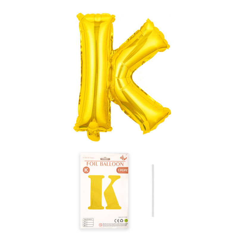 16″ Aluminum Foil Letter Balloon Gold