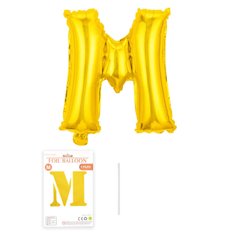 16″ Aluminum Foil Letter Balloon Gold