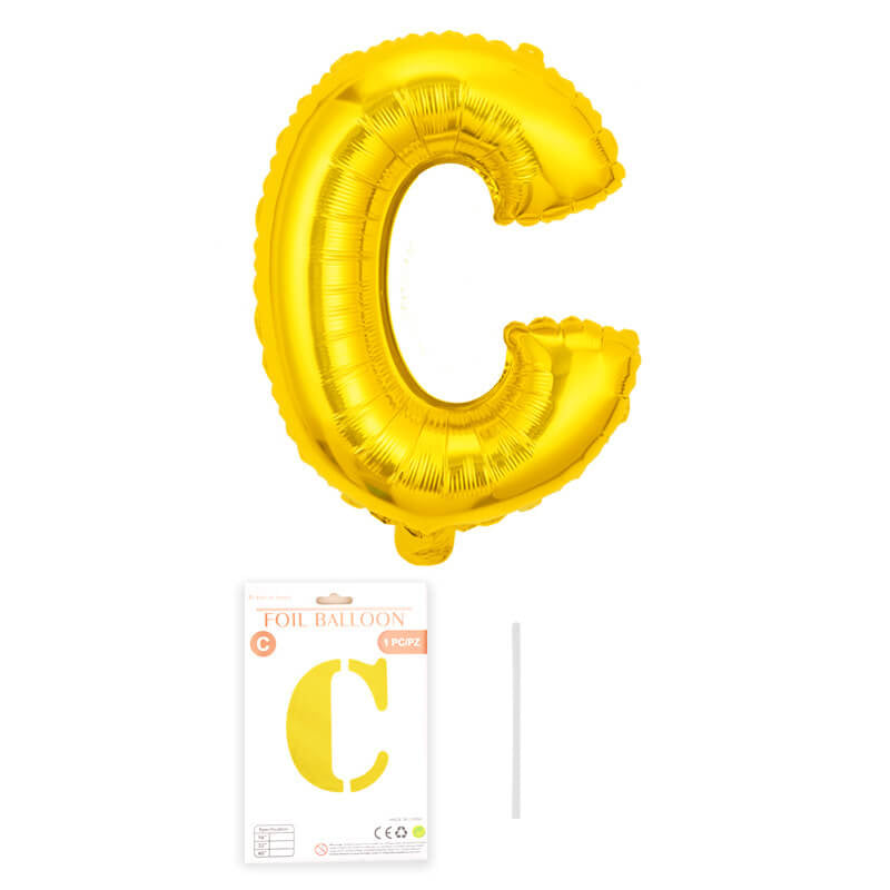 16″ Aluminum Foil Letter Balloon Gold