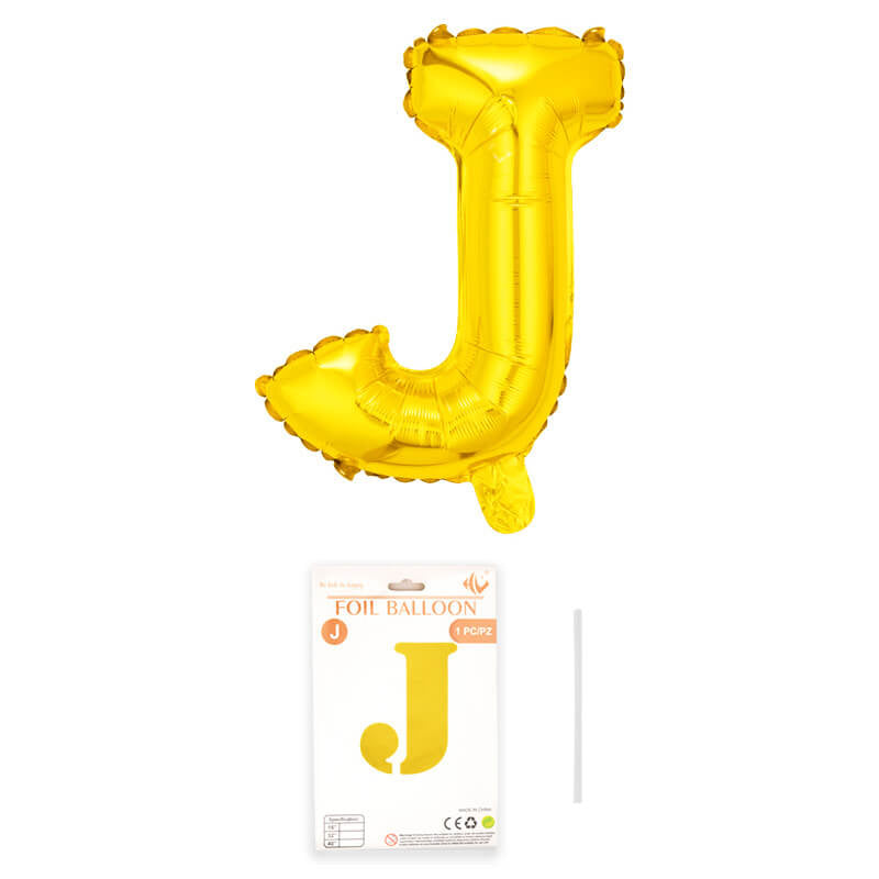 16″ Aluminum Foil Letter Balloon Gold